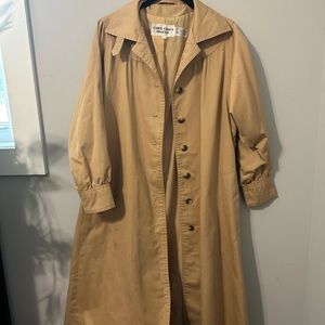 Vintage floor length trench coat